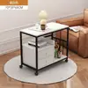 Mesa lateral, mesinha de centro, armário lateral de sofá, mesa de chá móvel, mesinha, prateleira de armazenamento, armário lateral estreito, mesa de chá para lazer na varanda