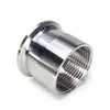 Conector de Rosca Interna de Acero Inoxidable 316 Wenxiang, Extremo de Mandril Roscado Interno, Accesorio de Rosca de Liberación Rápida para Tuberías de Agua de Grado Sanitario de 1 pulgada