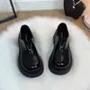 Mocasines de Suela Gruesa para Aumentar la Altura 2025 Otoño Nuevo Estilo Británico Modernos Versátiles Zapatos Boken Zapatos de Dos Usos