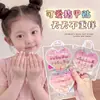 Pegatinas de Arte para Uñas Infantiles Caricatura Moños Flores Pegatinas para Uñas de Niñas Regalo de Cumpleaños Pegatinas Pintadas
