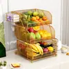 Tigela de Frutas Multicamadas para Casa, Cesta de Frutas para Mesa de Centro da Sala de Estar, Prato de Exibição para Armazenamento de Lanches Doces na Mesa de Jantar