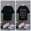 Transfronterizo. Diseño de Marca de Moda 26Ss Estampado de Letras de Herradura. Camisas Casuales de Manga Corta de Moda para Hombres, Mujeres y Parejas