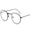 3447 Gafas planas de metal retro con individualidad, montura moderna para gafas de moda, gafas a juego para hombres y mujeres, gafas para miopía