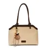 Bolso bandolera de gamuza de gran capacidad para mujer, nueva colección otoño/invierno 2026, bolso de hombro con acabado mate retro, bolso tote color Maillard