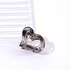 Clip de Pinza para Agarrar Amor Hueco Pequeño de 2.5 CM Estampado de Leopardo Colorido Pinza para Flequillo Femenino Pinza para Cabello Roto Pinza para el Cabello Pinza Caliente Transfronteriza