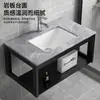 Gabinete de Baño de Aleación de Aluminio Espacial Combinación de Baño Lavabo Integrado en Baño Lavabo de Pared Personalización de Lavabo