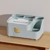Caja de pañuelos caja de almacenamiento de escritorio para sala de estar, comedor, mesa de centro, simple y linda estilo nórdico almacenamiento de control remoto, multifuncional y creativa