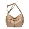Bolso Nuevo Estilo 2026 para Mujer Bolso Cruzado de Cuero Suave Retro Europeo y Americano Bolso de Hombro de Moda para Viajes Cotidianos Bolso Sencillo y Ligero para Madres