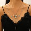 Collar con colgante de cruz de comercio transfronterizo de Amazon para mujer, estilo retro gótico, punk, de Halloween, joyería