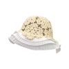 Sombrero Baotou Fino Tejido a Mano Retro para Mujer, Sombrero de Encaje Calado, Sombrero de Pescador con Volantes de Hilo de Algodón, Sombrero de Cuenca