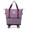 Bolsa de viaje de gran capacidad con rueda universal para estudiantes de vacaciones, mujeres embarazadas esperando el parto, bolsa de almacenamiento, separación húmedo y seco, bolsa de gimnasio expandible