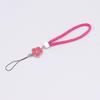 Cuerda corta tejida de trébol, cuerda de cuero sintético, cordón con forma de flor pequeña, cordón corto para teléfono móvil, cordón de juguete, 10 colores disponibles