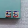 Correa de Reloj Accesorios para el Cabello 1.4cm Mini Dibujo Animado Etiqueta Tejida Pequeña Etiqueta de Tela Cuerda para el Cabello Hecha a Mano DIY Banda de Goma Pegatina de Transferencia Térmica