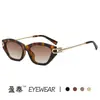 Óculos de Sol Personalizados de Alto Padrão Novo Estilo 2025, Óculos Anti-UV, Estilo Ins Europeu e Americano, Óculos de Sol Modernos Estilo Retro Street