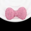 Zapatos Croc Estampado de Leopardo Arcilla Suave Completo con Diamantes Lazo Pegatinas para Funda de Teléfono Móvil Accesorios DIY Pasador Decoración para Caja de Ropa