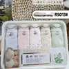 Calcinha feminina Hot Water 5 Boxed Calcinha sem costura Bare Amonia Cotton Calcinha feminina extensível Crotch Lunch Box Calcinhas femininas