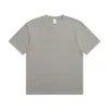 Camiseta de Manga Corta de Algodón Puro de Peso Pesado 230g para Hombre, Camiseta Básica Lisa de Corte Holgado Personalizada para Mujer, Estilo Blanco Ins de Marca de Moda