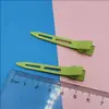 Color caramelo sin costuras pintado a mano clip de pico de pato modelado clip de partición de peluquería pasador de pelo clip suelto para la raíz del cabello clip de posicionamiento al por mayor