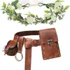 Accesorios renacentistas, cinturones medievales, bolsas para dinero, carteras para teléfono móvil, tocados, para ferias de arte y Halloween