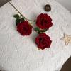 Ramo de rosas de simulación de comercio exterior, flores falsas, decoración del hogar, accesorios de fotografía, rosas, 10 rosas rojas