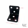 Fábrica de origen código de ángulo recto ángulo de hierro tablero de madera mesa y silla conector fijo placa de hierro de ángulo recto soporte de placa soporte en forma de L
