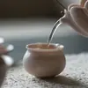 Taza Maestra Color Rosa Nube Cocida en Horno Estilo Japonés, Taza de Té Exquisita, Juego de Té Kung Fu Rosa, Taza de Cata, Taza de Aroma