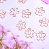 Clip de papel de flor de cerezo de metal clip de papel color oro rosa clip de papel de flor creativo colorido pin de flor de cerezo de niña linda