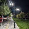 Luz de Jardín Exterior con Forma de Loto para Villa y Parque, Luces de Paisaje con Poste Medio de 3m, Perfil de Aluminio Impermeable, Estilo Chino para Uso Doméstico