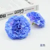 Flores Claveles de Simulación Tamaño Grande 8.5cm Corona Tocado Pasador Diadema Material para Gorro de Graduación Flores Decorativas Hechas a Mano