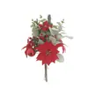 Amazon Más Vendido Transfronterizo Flor de Navidad Bola Electrochapada Ramo Navideño