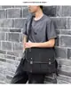 Bolso de Lona Retro de Moda Bolso de Hombre Bolso de Hombro Bolso Cruzado Simple Casual Bolso Cruzado Mensajero de Viaje Hombre Transfronterizo