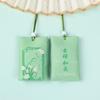 Amuleto de Oración Personalizado Estilo Nuevo de Doce Flores para Bendiciones, Seguridad en el Templo, Accesorios Colgantes Hanfu, Bolsita Vacía de Sachet con Borla