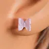 Pendientes de Resina de Mariposa Lindos y Suaves Estilo Coreano Dulces Exquisitos Combinan con Todo Pequeño Clip para Oreja Moda Accesorios para Orejas