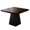 Mesa de comedor de madera maciza estilo vintage, mesa cuadrada, mesa redonda, mesa de centro, madera de fresno con diseño en relieve, diseño minimalista para espacios pequeños, mesa de comedor, mesa de café