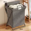 Cesto de Roupas Sujas, Cesto de Armazenamento de Roupas Sujas, Cesto de Roupas Sujas, Cesto de Lavanderia para Banheiro, Armazenamento Doméstico Dobrável para Roupas