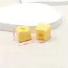 Cuentas Cuadradas Color Sólido Chapado en UV Nariz de Cerdo Cuentas Sueltas para DIY Accesorios Cadena para Teléfono Móvil Accesorios para Pulseras Joyería Hecha a Mano