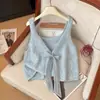 Chaleco de Punto Reversible Gris para Mujer, Nuevo Modelo 2026, Ropa de Abrigo Camisola para Primavera y Otoño, Chaleco Suéter para Capas de Principios de Otoño