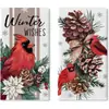 Paños de cocina navideños más vendidos transfronterizos, manteles estampados de temática navideña invernal y toallas festivas, todos personalizables