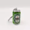 Lindo y Creativo Mini Llavero de Botella de Cerveza y Cola Colgante para Bolso Café enlatado Artesanía Regalo Joyería Personalizada