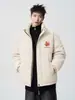 Chaqueta Casual de Algodón Estilo Hong Kong 2026 para Hombre, Chaqueta Acolchada de Invierno de Moda con Cuello Alto, Abrigo de Algodón Cálido Versátil de Corte Holgado