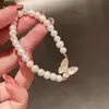 Collar de mariposa fritillary de perla de agua dulce cadena para la clavícula pulsera barroca moda para mujer diseño simple de cierre ot