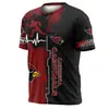 Camiseta Deportiva de Verano 3D con Estampado Digital de Equipo de la NFL Europea y Americana Transfronteriza 2024 para Hombre y Mujer, Manga Corta, Cuello Redondo