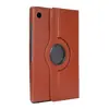 Funda Protectora para Samsung Tablet A9 Plus de 11 pulgadas A9+ Funda Giratoria con Patrón de Lichi A9 Funda de Cuero Anticaídas