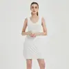 Vestido Regata de Seda Gelada Ultra Fino Sem Costura Plus Size para o Verão Tecido Refrescante Macio Camisola Sexy Roupa Íntima de Base