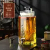 Copa de vino botella hogar gama alta sellado licor de ginseng medicina jarra de vino jarra de vino con grifo botella de vino especial