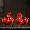 Ornaments Cerâmicos Tangma Pequena Fortuna Sala de Estar Entrada Armário de Vinho Decoração de Mesa Mesa Decoração de Zodíaco Cavalos