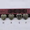 Joyería Hecha a Mano DIY Collar Retro Caja de Fotos Grabada en Forma de Corazón Estilo Bosque Colgante de Cobre Agujero Único Material Hecho a Mano B1019