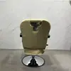 Cadeira de Cabeleireiro em Aço Inoxidável para Salão, Altura Ajustável, Assento para Permanente/Coloração, Cadeira Reclinável para Corte de Cabelo de Barbearia, Atacado