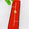 Pulsera de Mariposa Galvanizada al Vacío Moda Estilo Europeo y Americano Cobre Chapado en Oro Pulsera de Mariposa para Mujer Suministro en Vivo Venta al por Mayor