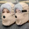 Cachecol de Gola Grossa e Proteção para Orelhas Feminino Peça Única Equipamento de Pelúcia para Exterior Chapéu Proteção Contra Frio e Aquecimento para Viagem de Inverno Chapéu Máscara para Ciclismo